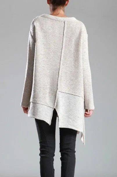 针织设计下摆的无序之美 一种打破常规的艺术表达